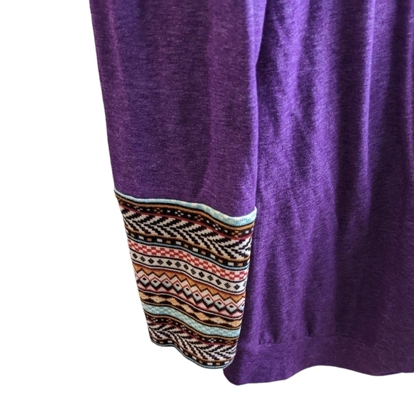 Oyamiki women's long sleeve top size small In purple - Picture 4 of 6
